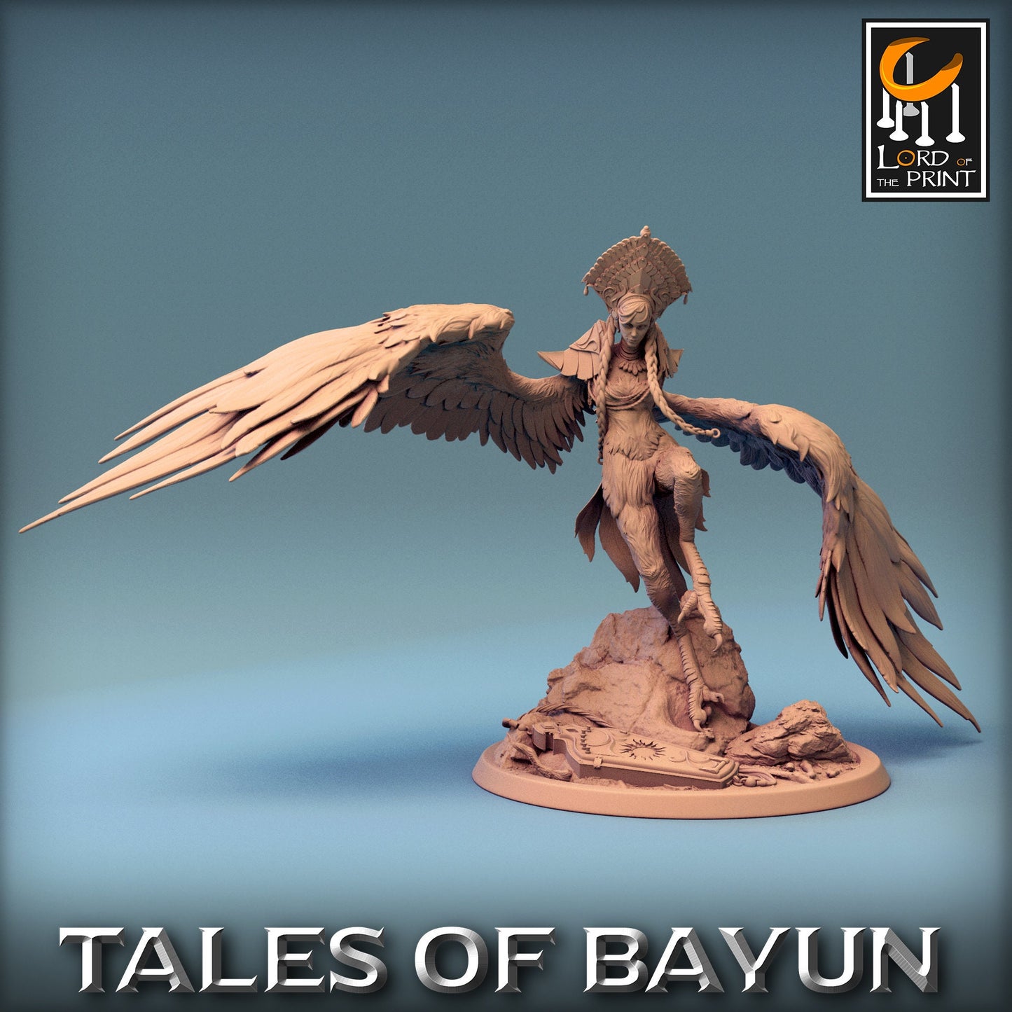 Harpy Alkonost | Tales of Bayun | Lord of the Print | Wargaming | Dungeons and Dragons | Swamp Tales | Tabletop RPG | Winged Harpy | DnD