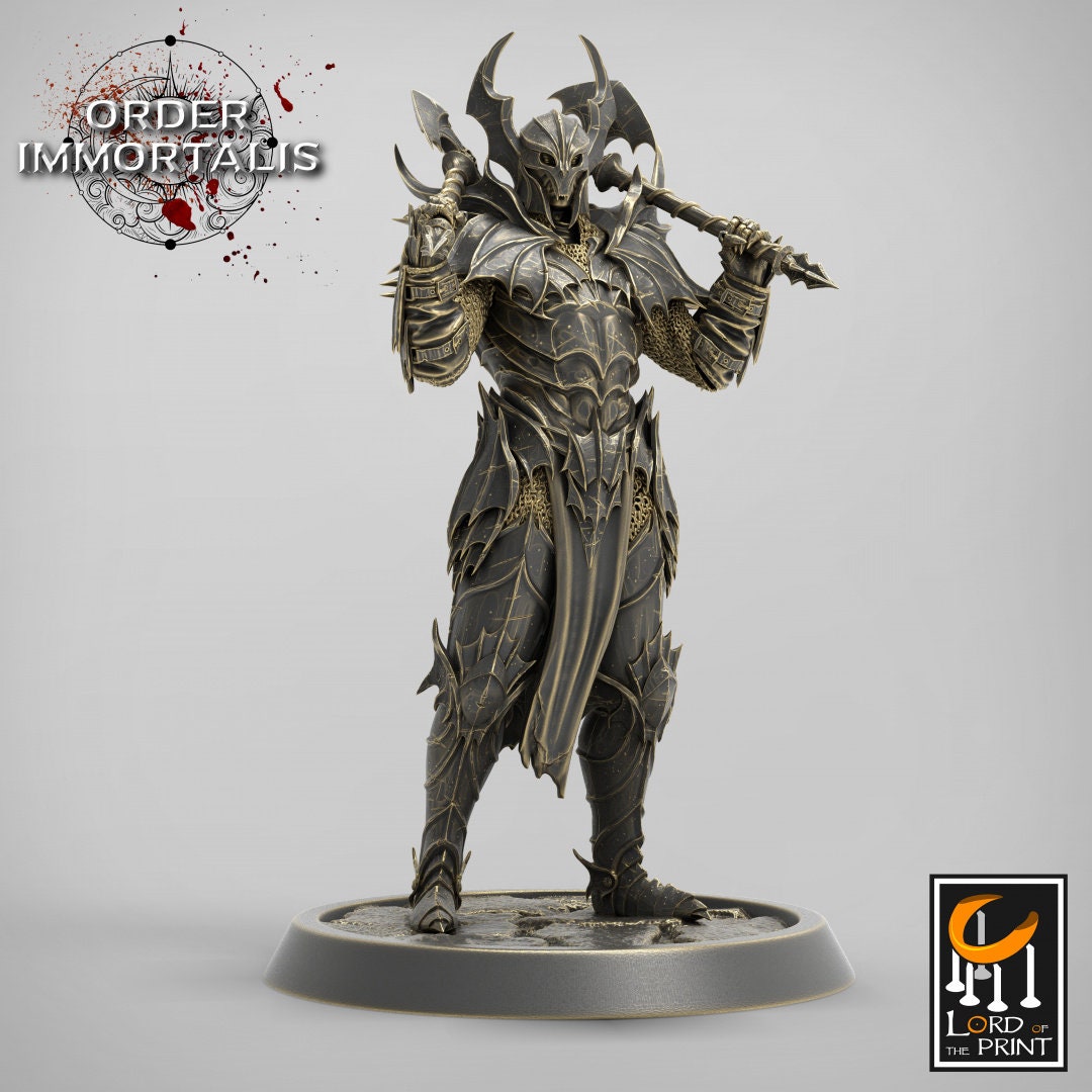 Blood Knights Axe Pack - Dungeons and Dragons D&D - Vampire Knights - Fantasy Tabletop Gaming Collectible
