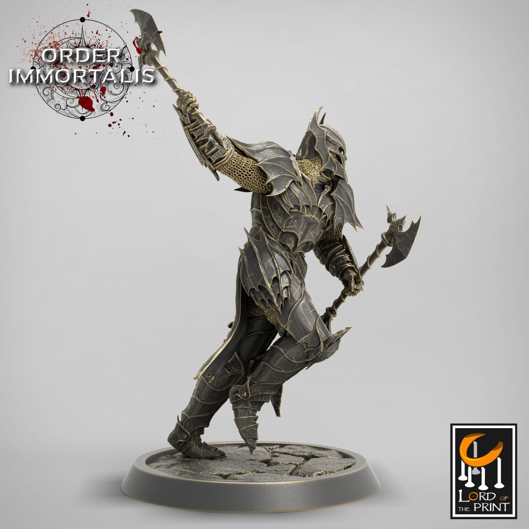 Blood Knights Axe Pack - Dungeons and Dragons D&D - Vampire Knights - Fantasy Tabletop Gaming Collectible