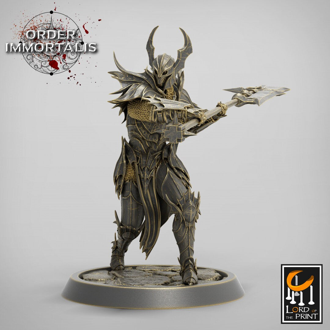 Blood Knights Halberd Pack - Dungeons and Dragons D&D - Vampire Knights - Fantasy Tabletop Gaming Collectible