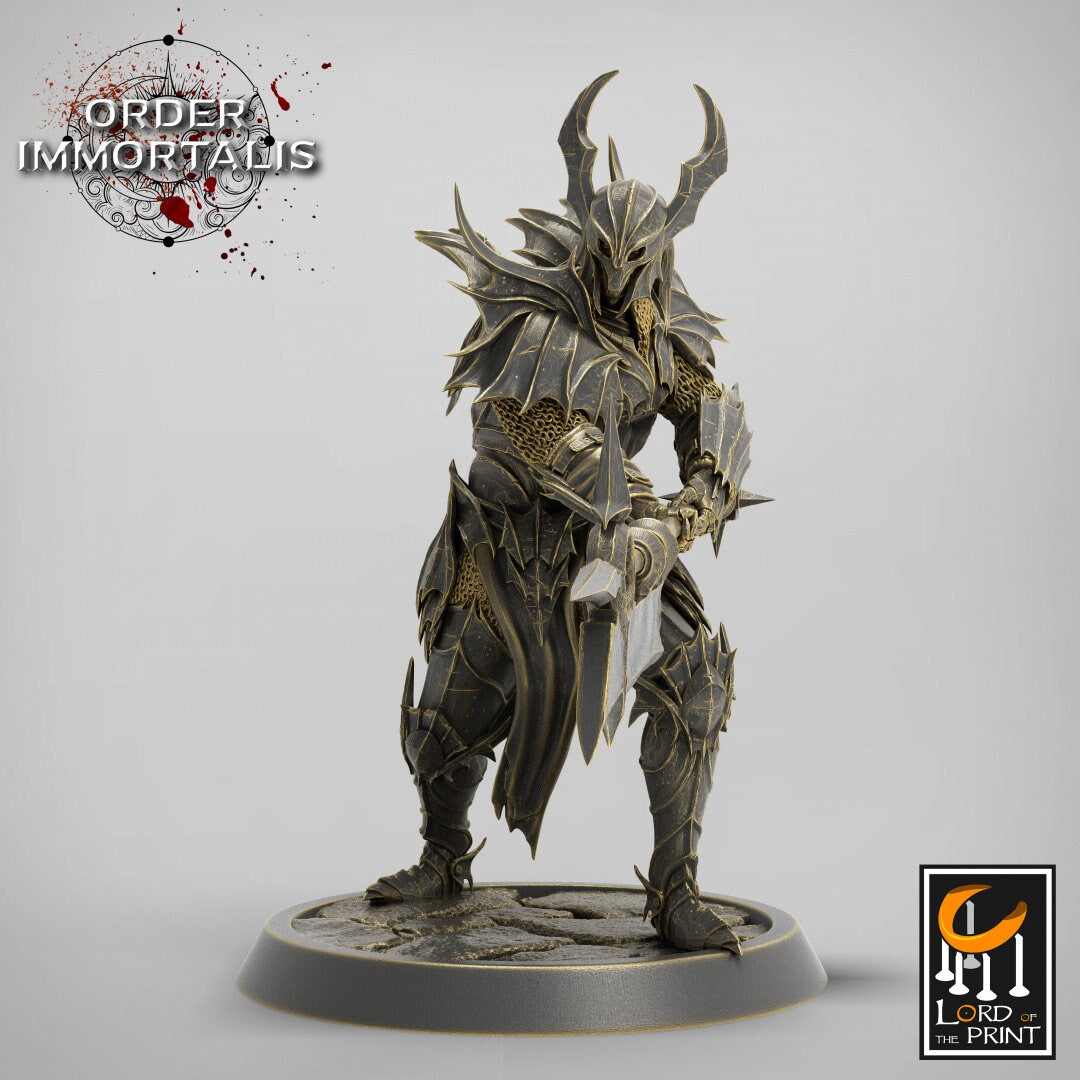 Blood Knights Halberd Pack - Dungeons and Dragons D&D - Vampire Knights - Fantasy Tabletop Gaming Collectible