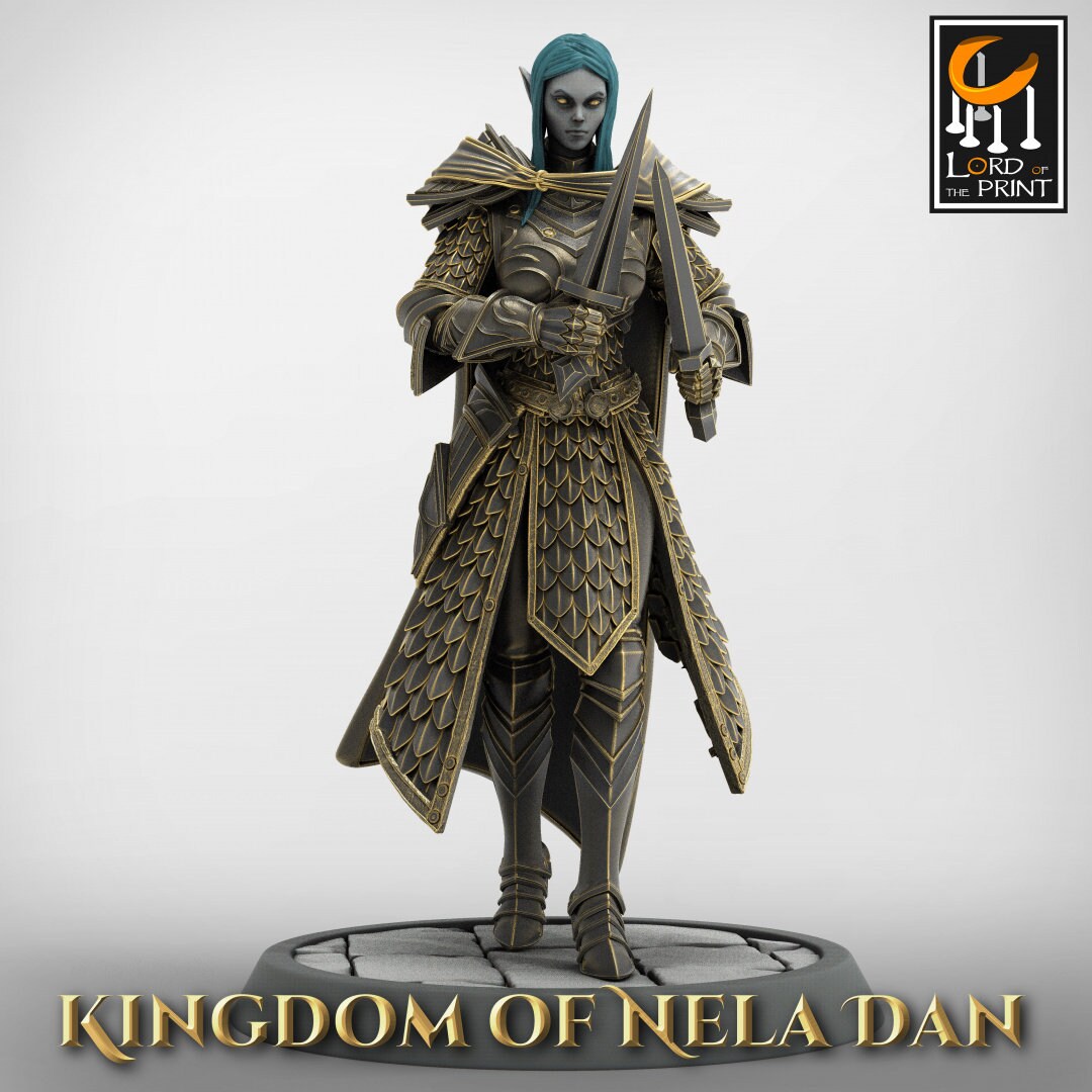 Infantry Elves Pack | Kingdom of Nela Dan | Lord of the Print | Wargaming | Dungeons and Dragons | Tabletop RPG | DnD | Elves | Elf