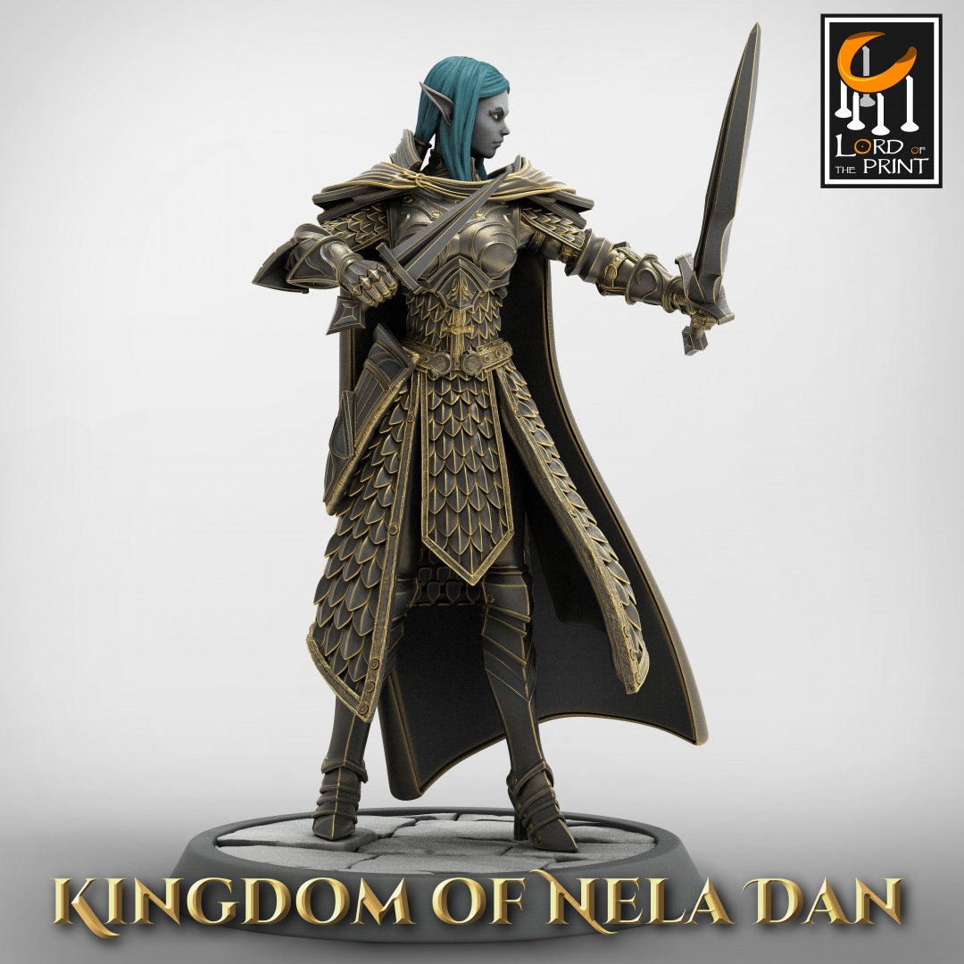 Infantry Elves Pack | Kingdom of Nela Dan | Lord of the Print | Wargaming | Dungeons and Dragons | Tabletop RPG | DnD | Elves | Elf
