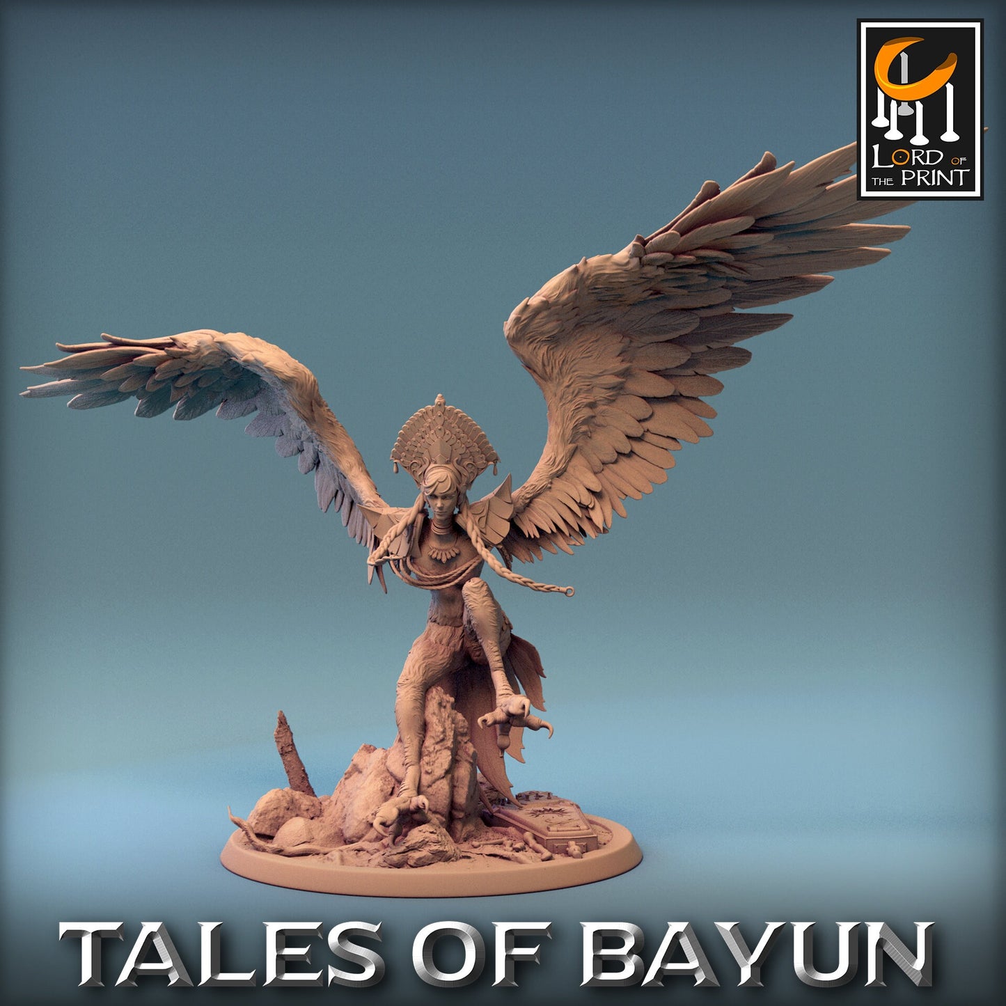 Harpy Alkonost | Tales of Bayun | Lord of the Print | Wargaming | Dungeons and Dragons | Swamp Tales | Tabletop RPG | Winged Harpy | DnD