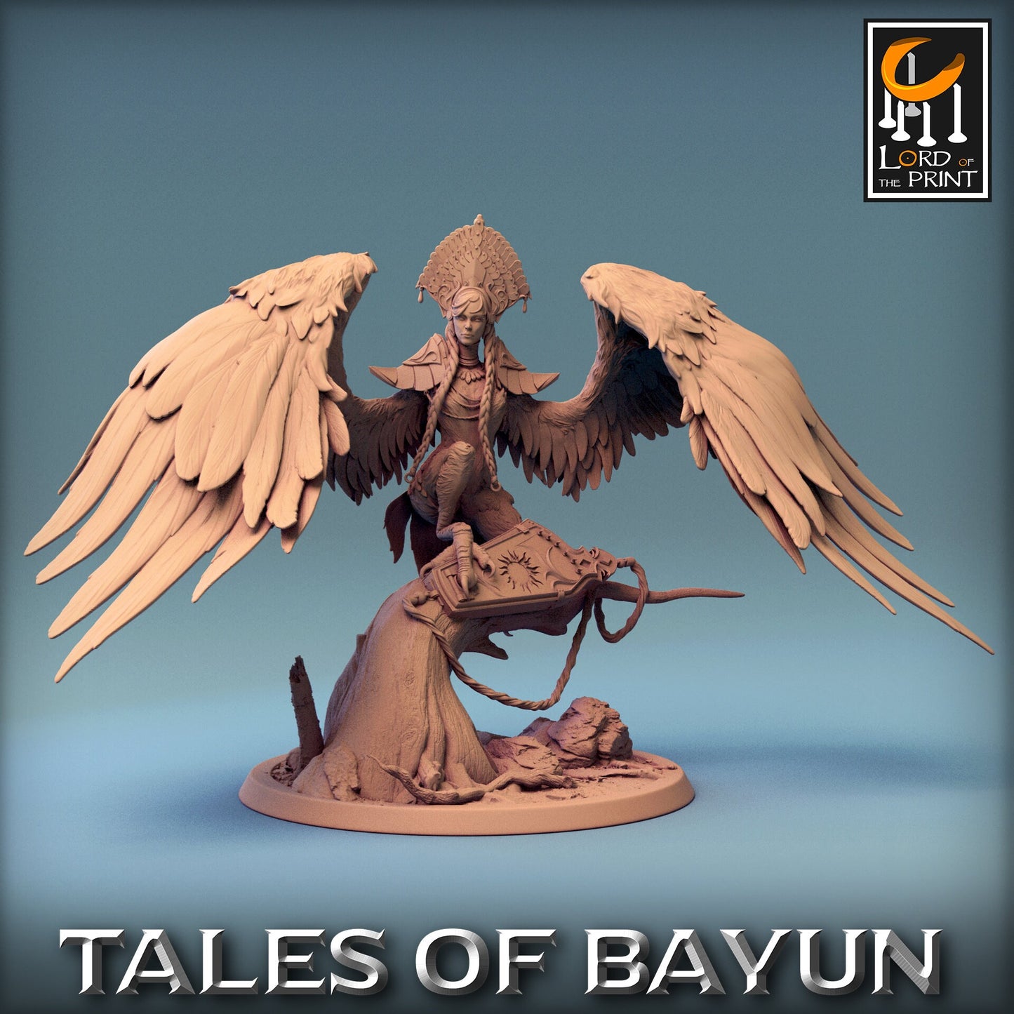 Harpy Alkonost | Tales of Bayun | Lord of the Print | Wargaming | Dungeons and Dragons | Swamp Tales | Tabletop RPG | Winged Harpy | DnD