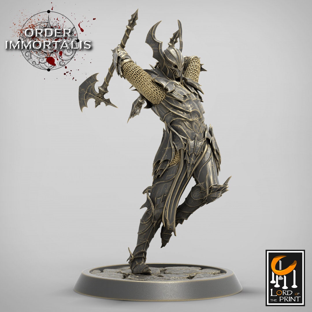 Blood Knights Axe Pack - Dungeons and Dragons D&D - Vampire Knights - Fantasy Tabletop Gaming Collectible