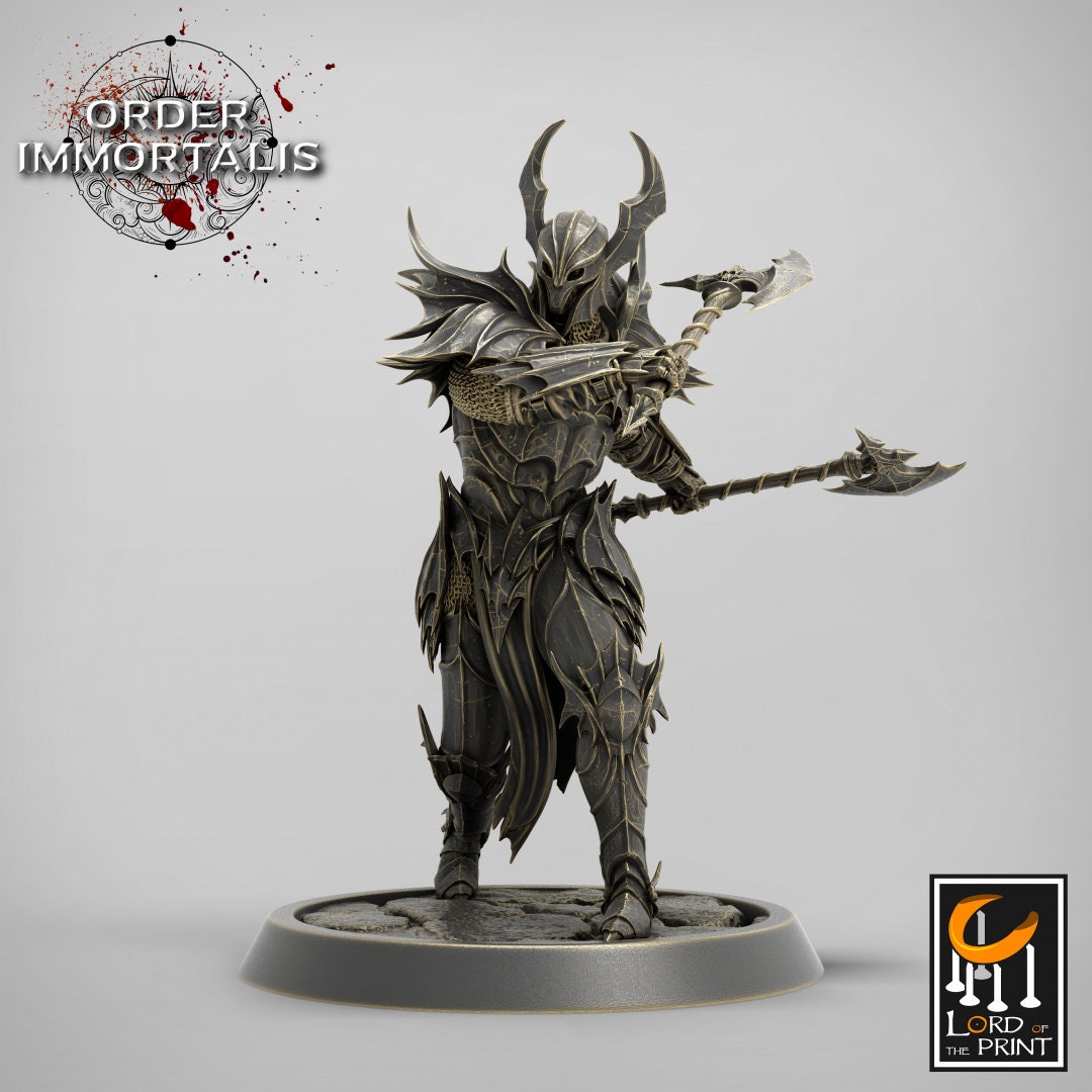 Blood Knights Axe Pack - Dungeons and Dragons D&D - Vampire Knights - Fantasy Tabletop Gaming Collectible
