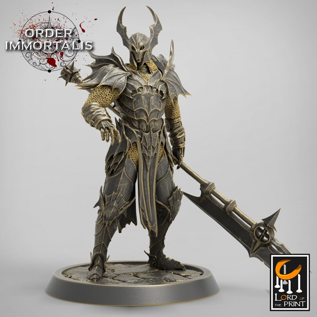 Blood Knights Halberd Pack - Dungeons and Dragons D&D - Vampire Knights - Fantasy Tabletop Gaming Collectible