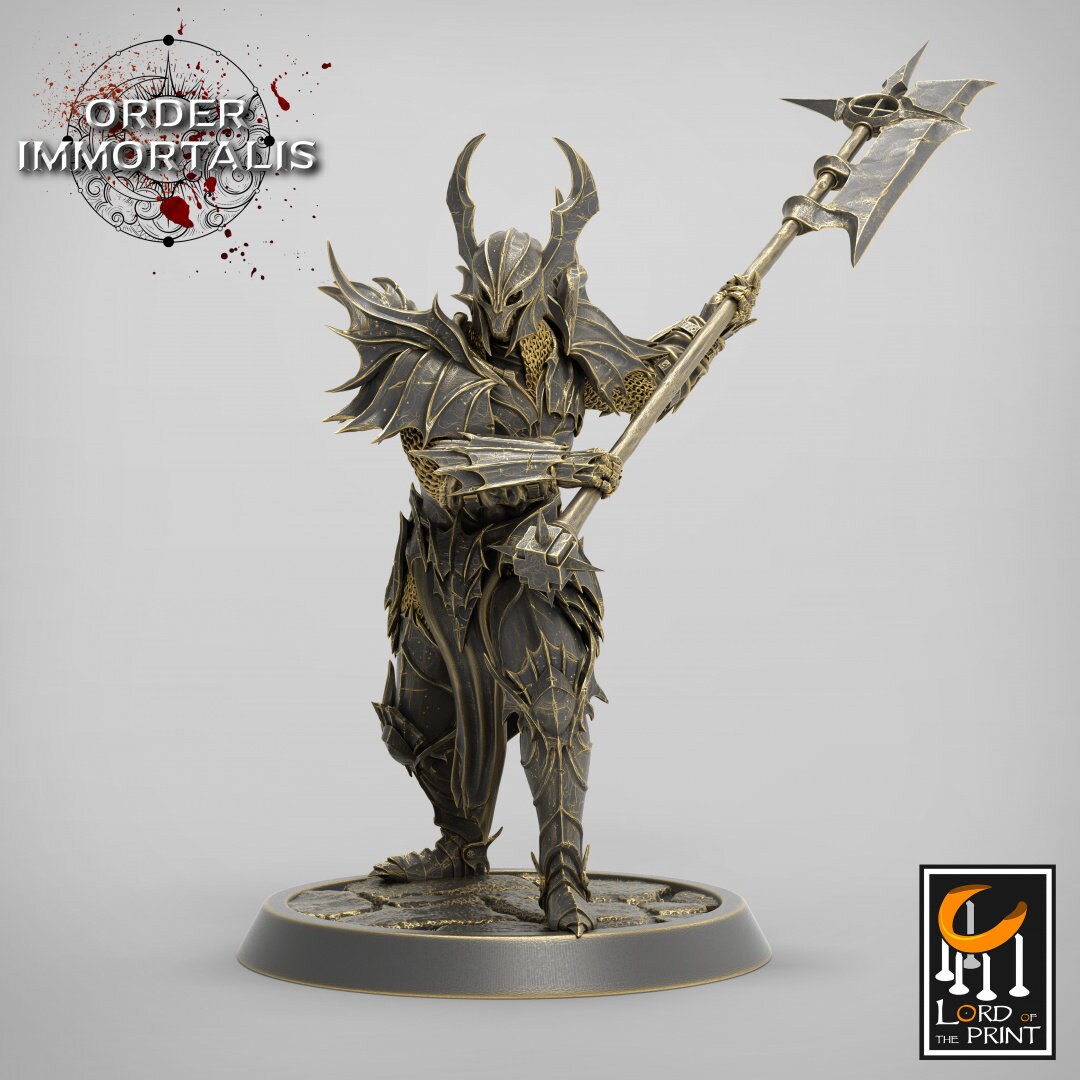 Blood Knights Halberd Pack - Dungeons and Dragons D&D - Vampire Knights - Fantasy Tabletop Gaming Collectible
