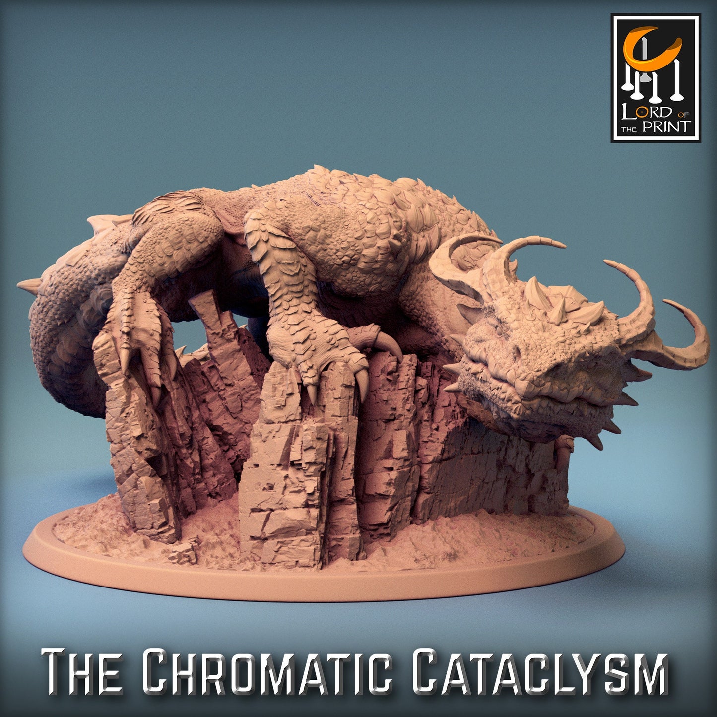 Tiamat Mount Pack | Chromatic Cataclysm | Lord of the Print | Wargaming | Dungeons and Dragons | Tabletop RPG | DnD