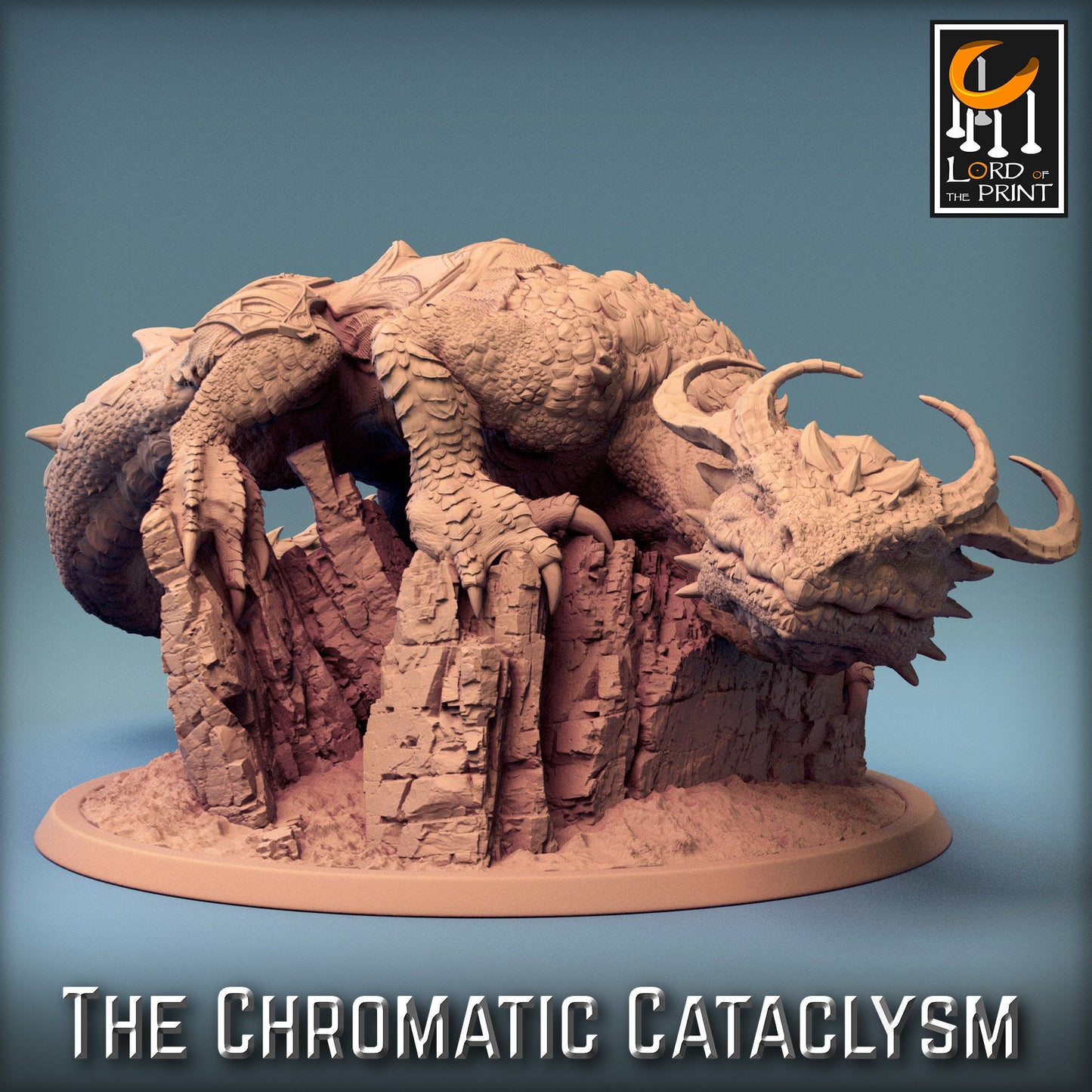 Tiamat Mount Pack | Chromatic Cataclysm | Lord of the Print | Wargaming | Dungeons and Dragons | Tabletop RPG | DnD
