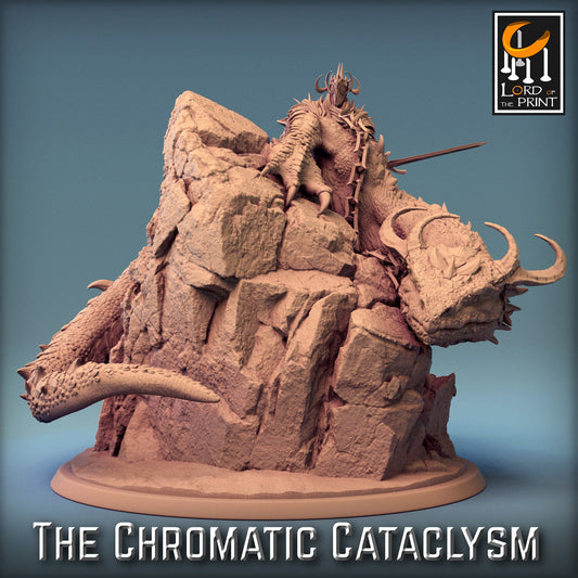 Tiamat Mount Pack | Chromatic Cataclysm | Lord of the Print | Wargaming | Dungeons and Dragons | Tabletop RPG | DnD