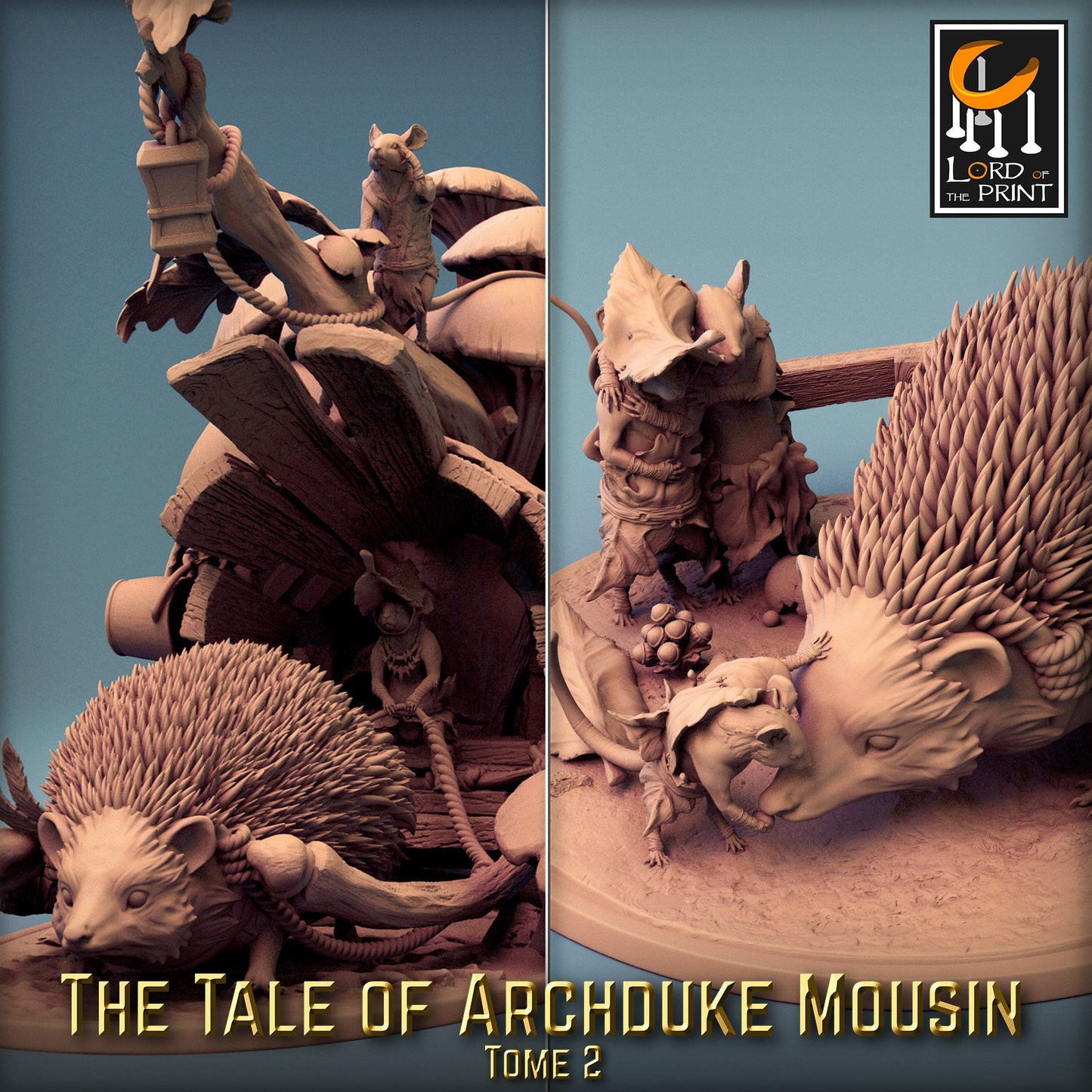 Mousin Hedgehog Caravan Pack | Tale of Archduke Mousin Tome 2 | Lord of the Print | Wargaming | Dungeons and Dragons | Tabletop RPG | DnD