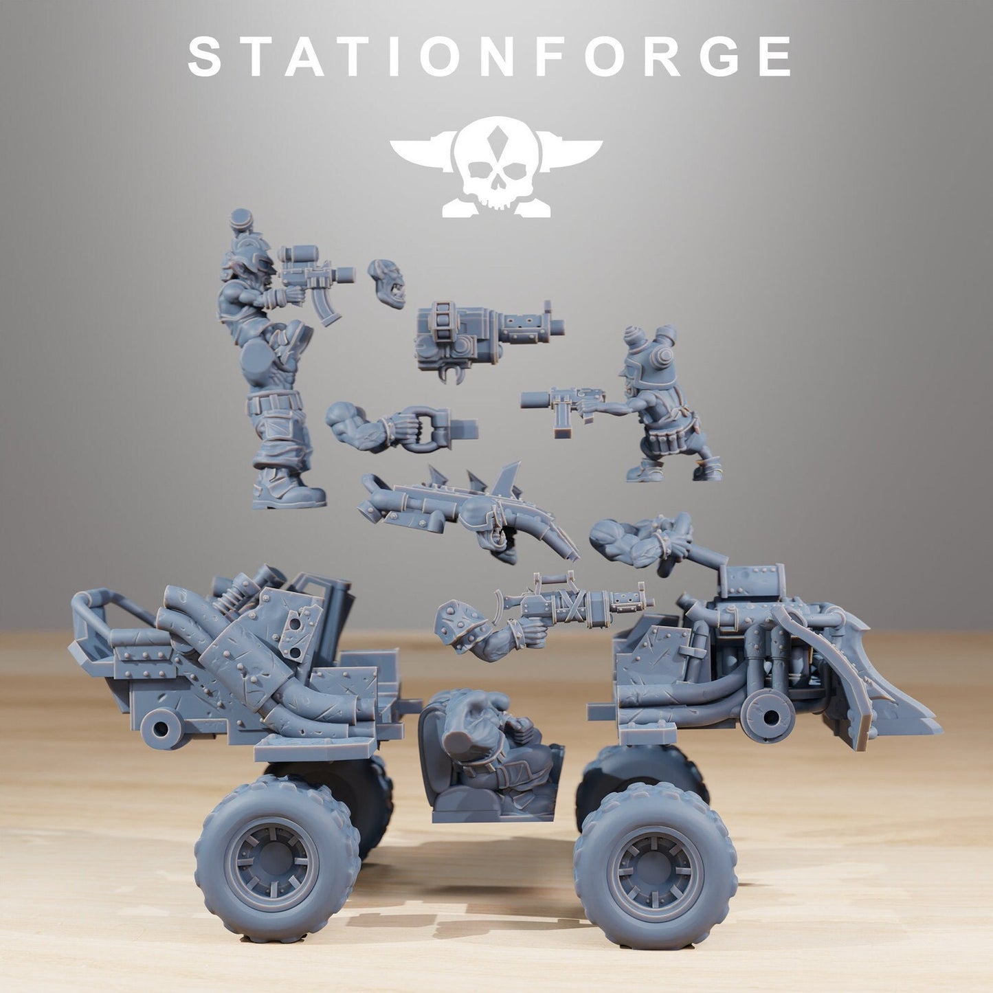 Orkaz Speedsters | Station Forge | Wargaming miniatures | Ork minis | Grimdark wargames| Orc | Tabletop Gaming