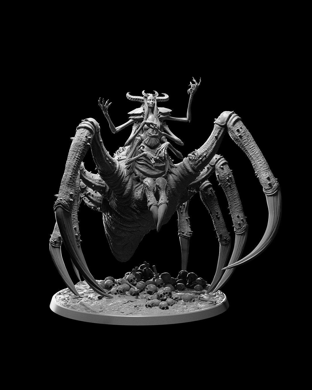 Lolth, Queen of Spiders Drider Miniature for Dungeons and Dragons - Detailed Tabletop RPG Figurine for Collectors and Roleplaying Games