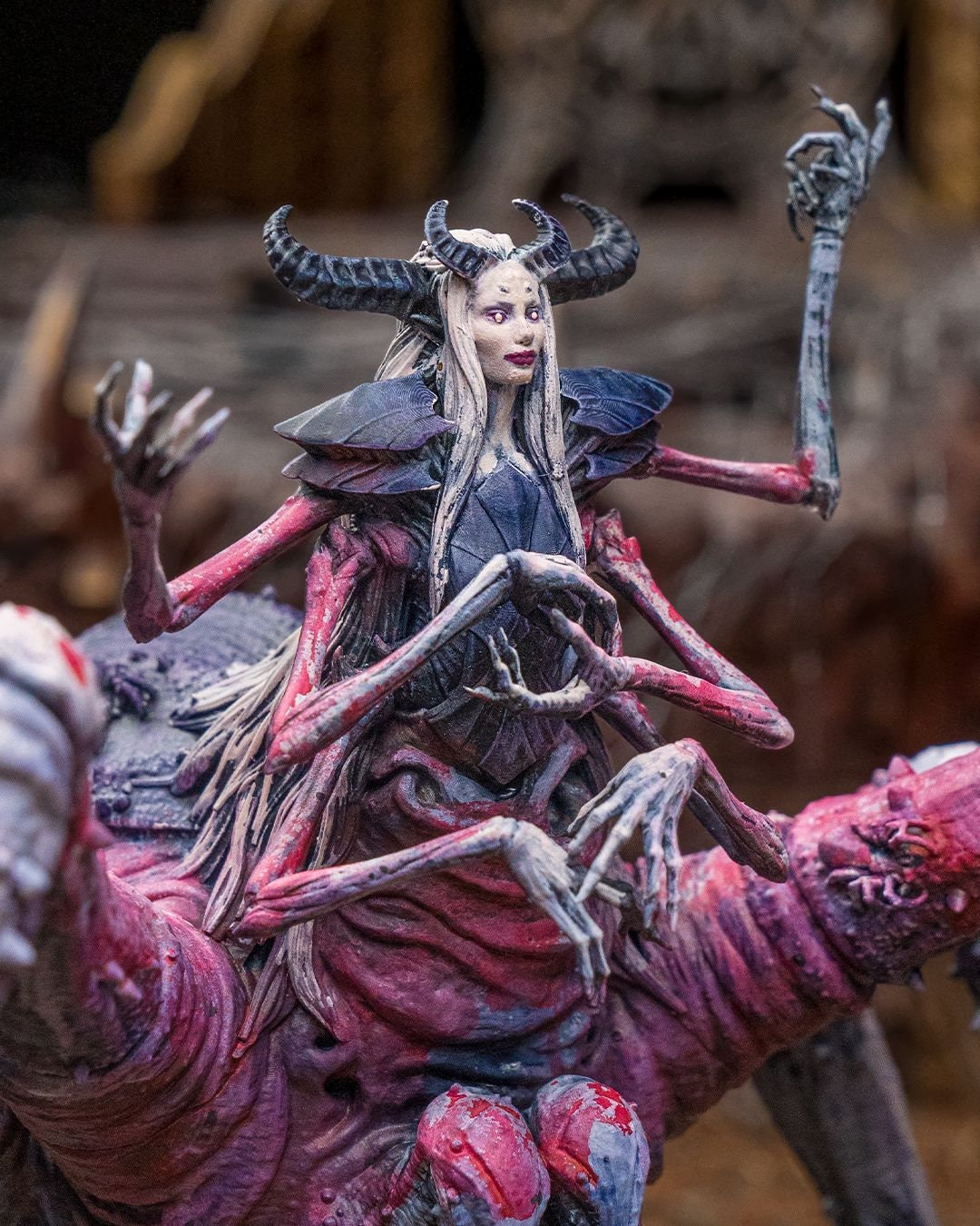 Lolth, Queen of Spiders Drider Miniature for Dungeons and Dragons - Detailed Tabletop RPG Figurine for Collectors and Roleplaying Games