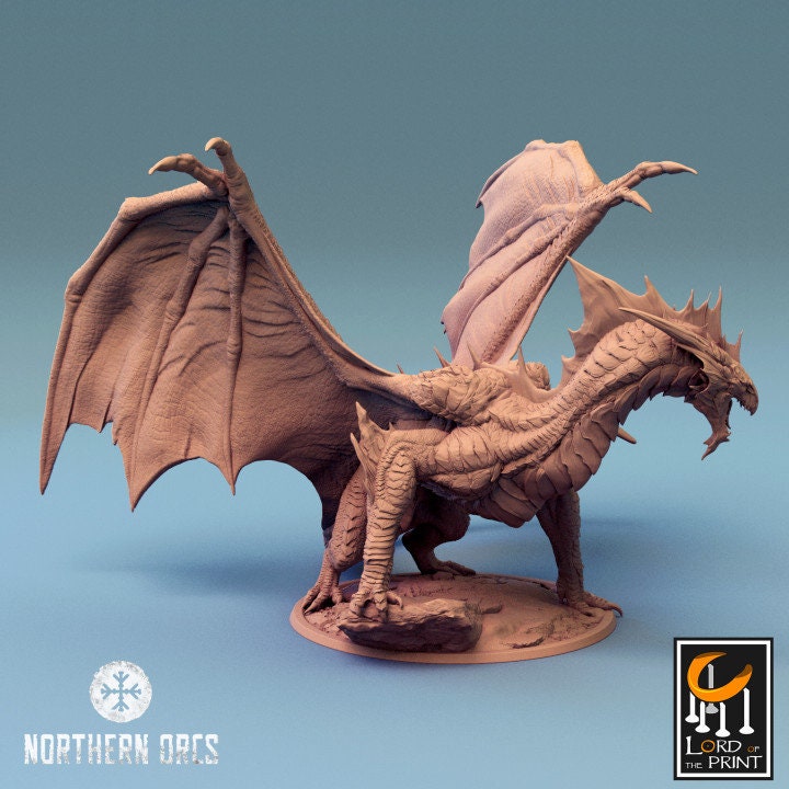 Silver Dragon | Lord of the Print | Wargaming | Dungeons and Dragons | Tabletop RPG | DnD | Fantasy models for painting