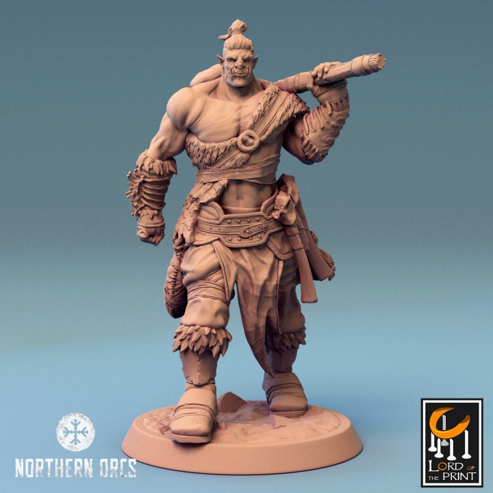 Orcish Hammer Soldiers | Unchained | Lord of the Print | Wargaming | Dungeons and Dragons | Orcs | Orks | Orkaz | Tabletop RPG | DnD
