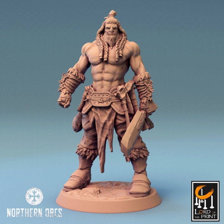Orcish Sword Soldiers | Unchained | Lord of the Print | Wargaming | Dungeons and Dragons | Orcs | Orks | Orkaz | Tabletop RPG | Knight | DnD