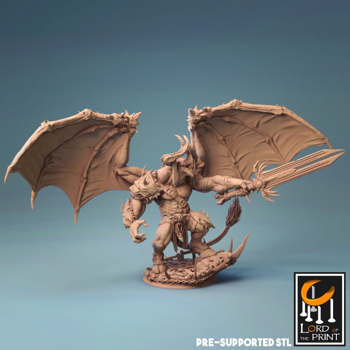 Disciple of War | Lord of the Print | Wargaming | Dungeons and Dragons | Tabletop RPG | DnD | Fantasy models for painting | Chaos Demon