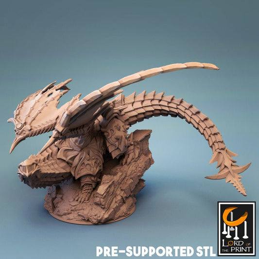 Armored Dragon | Lord of the Print | Wargaming | Dungeons and Dragons | Tabletop RPG | DnD | Fantasy models for painting