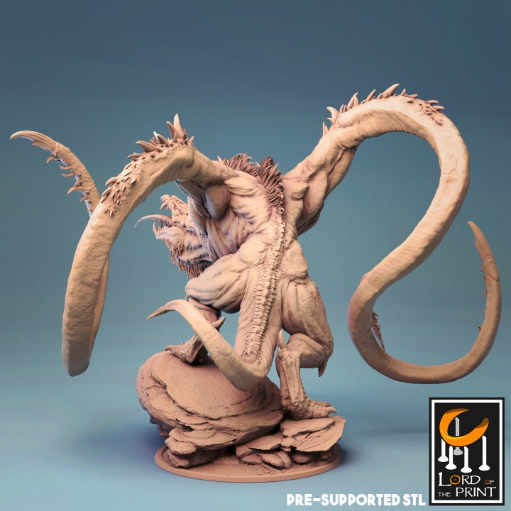 Demogorgon Greater Beast for TTRPG | Darkest Caverns| Lord of the Print | Wargaming | Dungeons and Dragons | Tabletop RPG | DnD