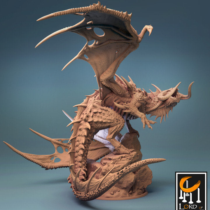Black Dragon miniature - Lord of the Print - DnD miniatures - Role Playing Game - Tabletop Miniature - dungeons and dragons - D&D
