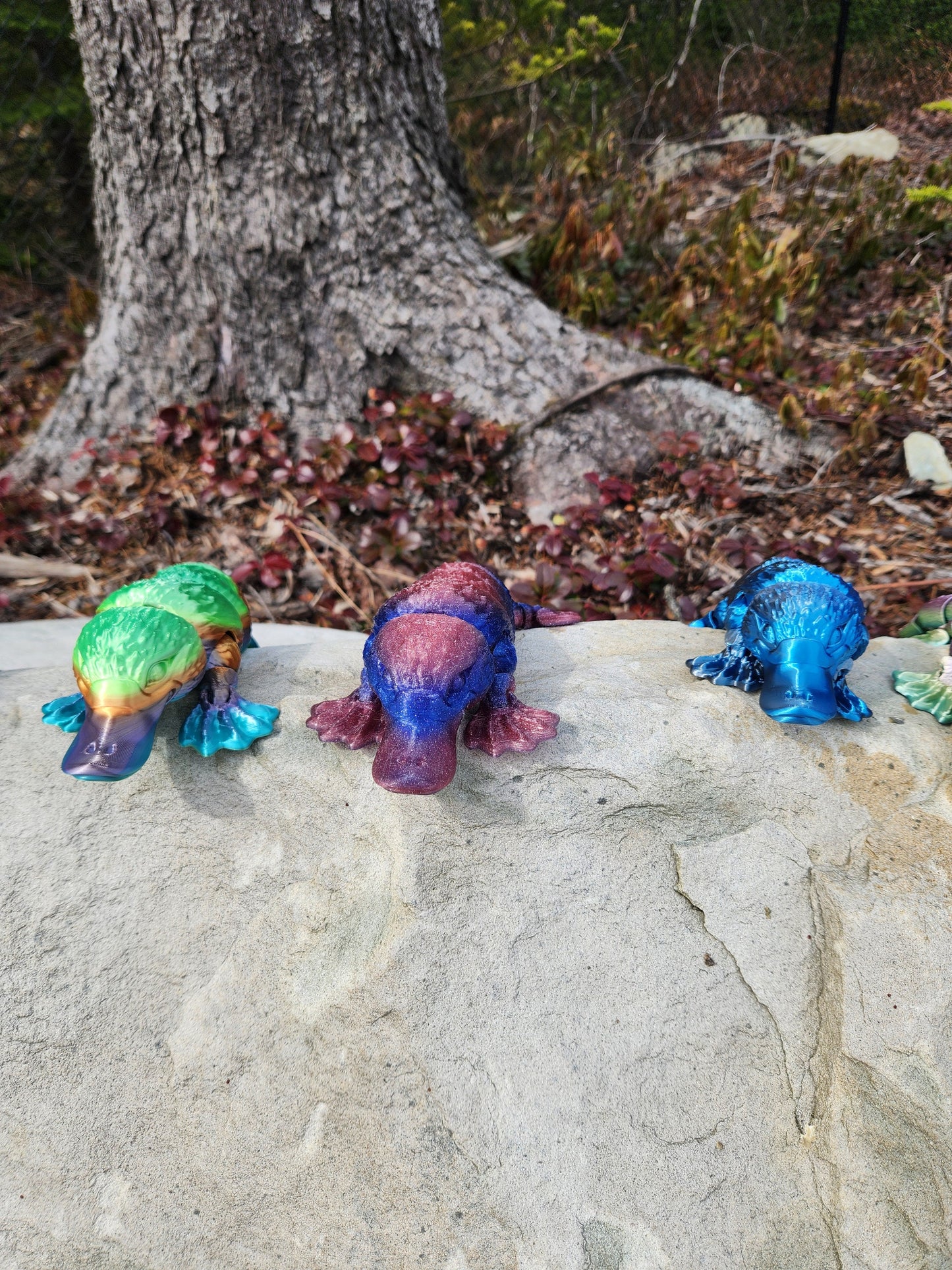 Handcrafted Articulated Platypus Sculpture - Unique Wildlife Decor - Australian Animal Art - Customizable Posable Platypus - Perfect Gift Id