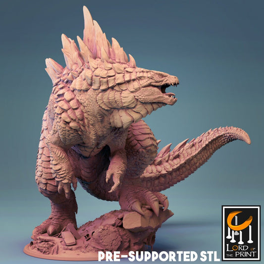 Godzilla - Gojira - Lord of the Print - DnD Gift |Crusade Rising | Lord of the Print | Wargaming | Dungeons and Dragons | Tabletop RPG