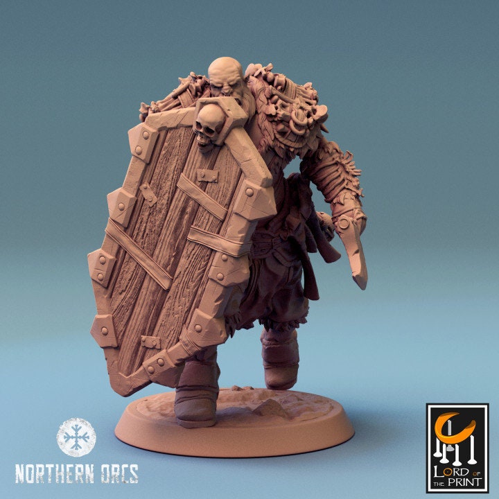 Orcish Axe Soldiers | Unchained | Lord of the Print | Wargaming | Dungeons and Dragons | Orcs | Orks | Orkaz | Tabletop RPG | Knight | DnD