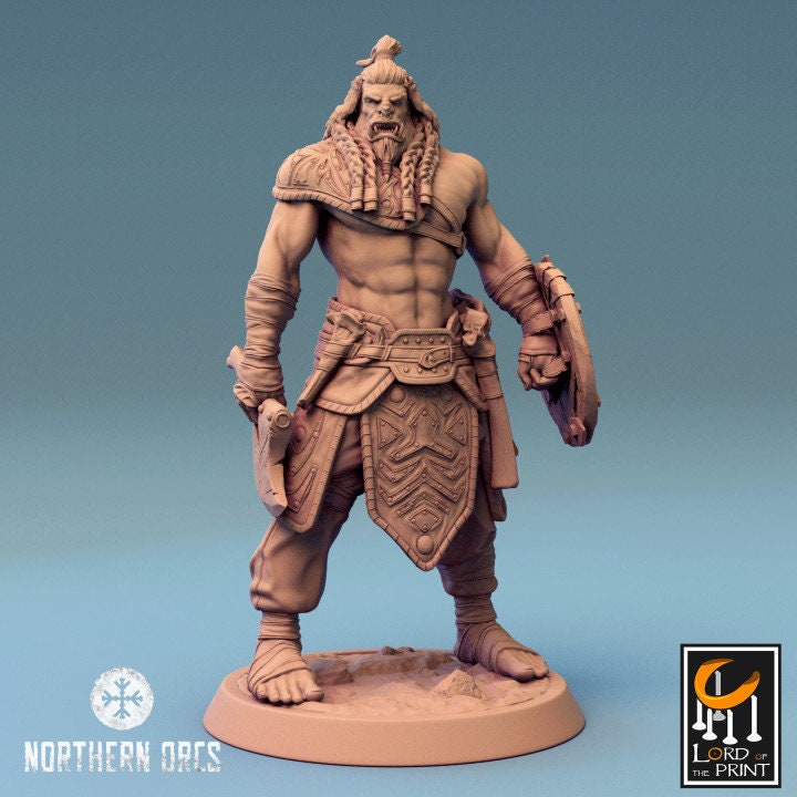 Orcish Axe Soldiers | Unchained | Lord of the Print | Wargaming | Dungeons and Dragons | Orcs | Orks | Orkaz | Tabletop RPG | Knight | DnD