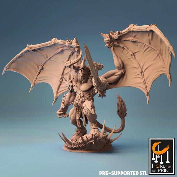Disciple of War | Lord of the Print | Wargaming | Dungeons and Dragons | Tabletop RPG | DnD | Fantasy models for painting | Chaos Demon