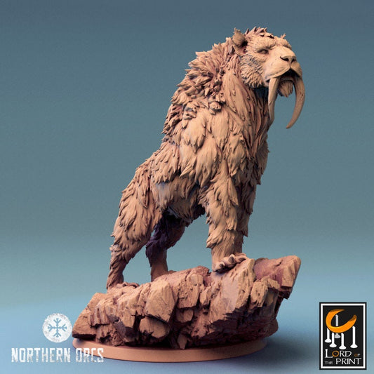 Orc Sabretooth Tiger Riders| Mist of the Jungle | Lord of the Print | Wargaming | Dungeons and Dragons | Amazon | Tabletop RPG | DnD |