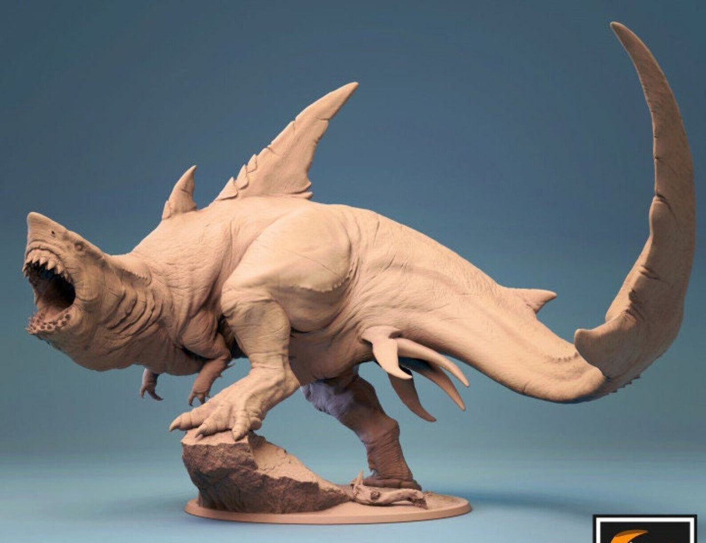 Karchar Tyrant - Miniatures for Tabletop Gaming - Mini 3d printed RPG Greater Beast - Dragons DnD, D&D by Lord of the Print