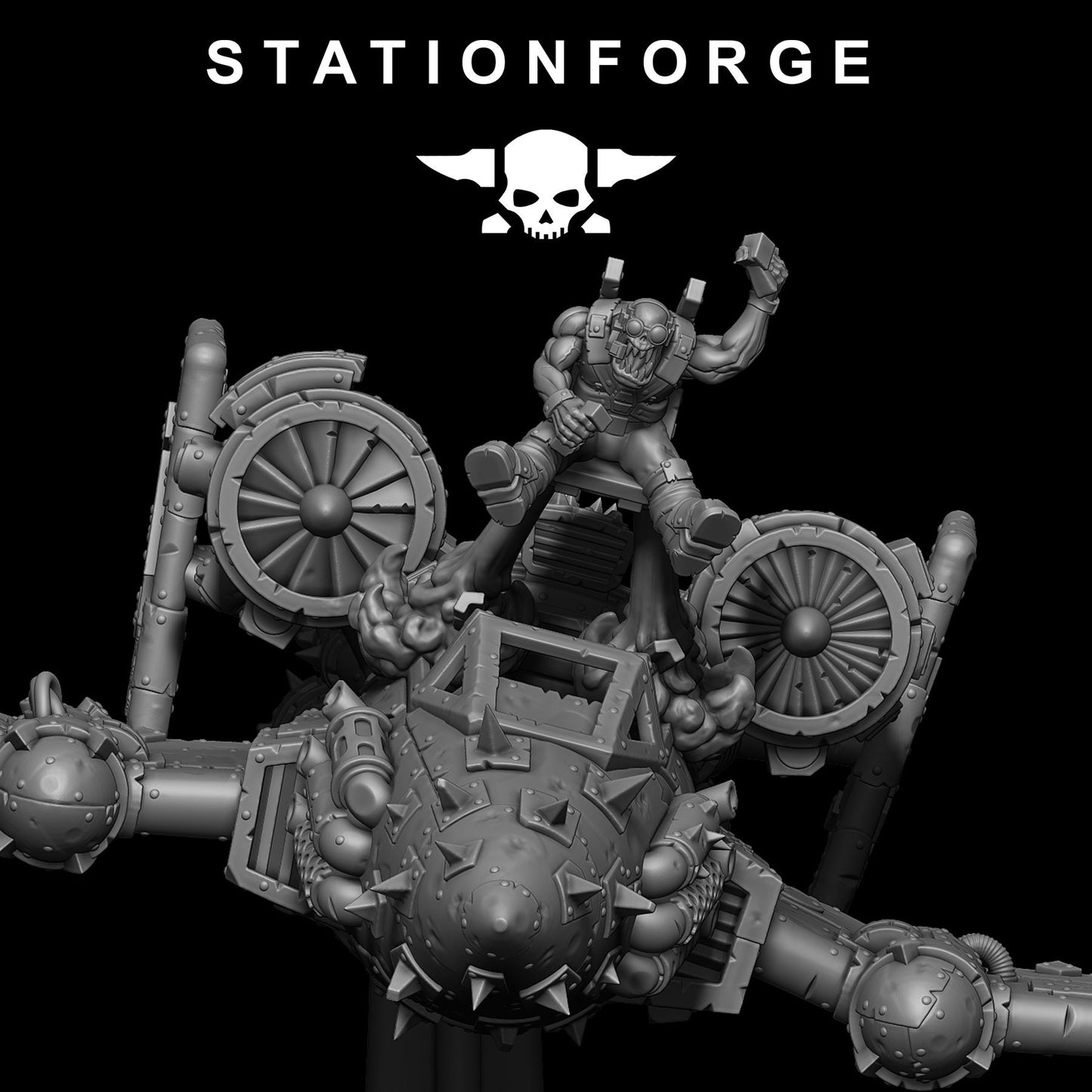 Orkaz Plane | Orkaz | Orc | Grimdark Future | Sci Fi | Space | Table Top | Station Forge | tabletop Wargaming | High Quality Minis