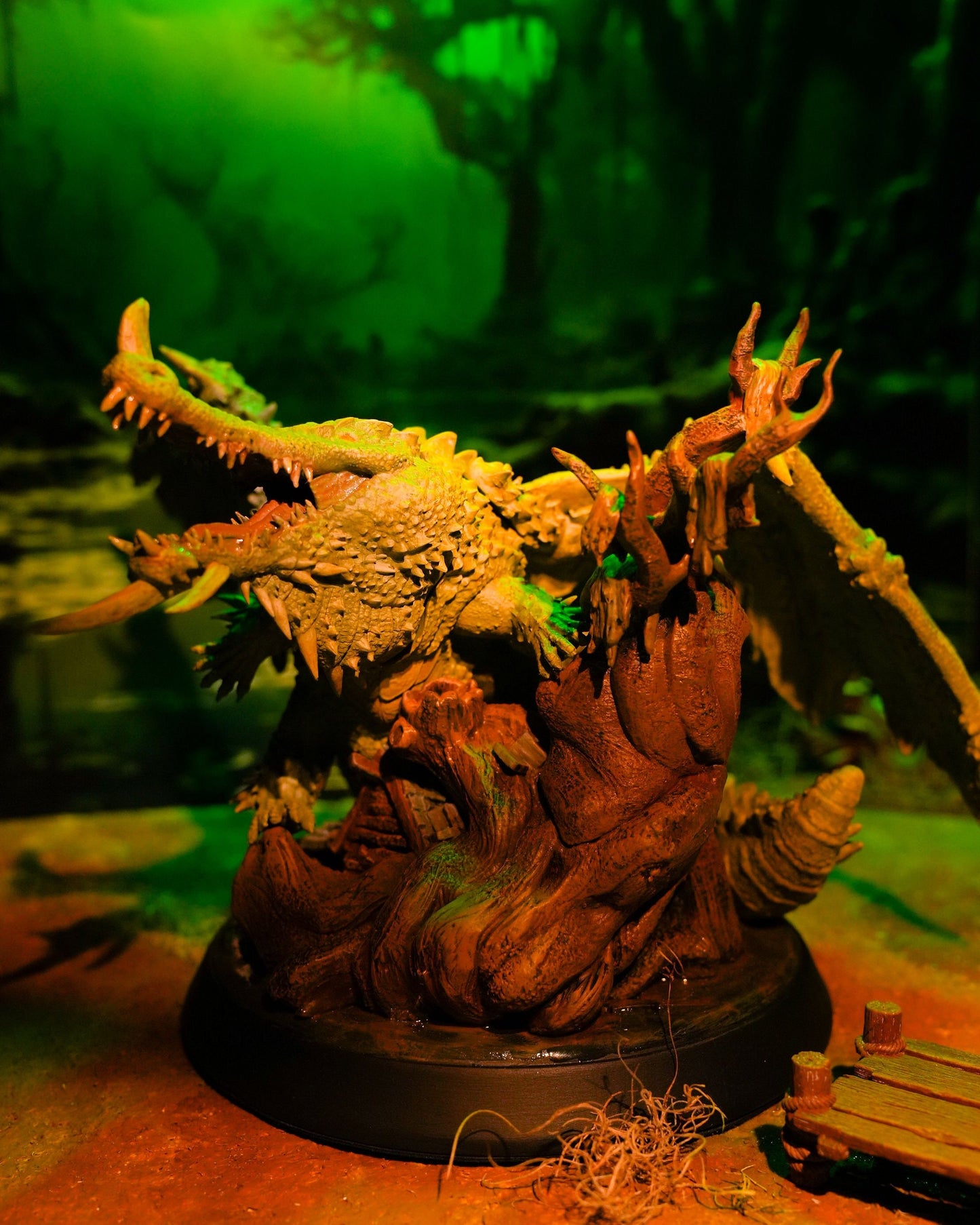Epic Dungeons and Dragons Marsh Dragon Boss Miniature | DnD Tabletop RPG Miniatures | Swamp Dragon Miniature | TTRPG Monster Dragon