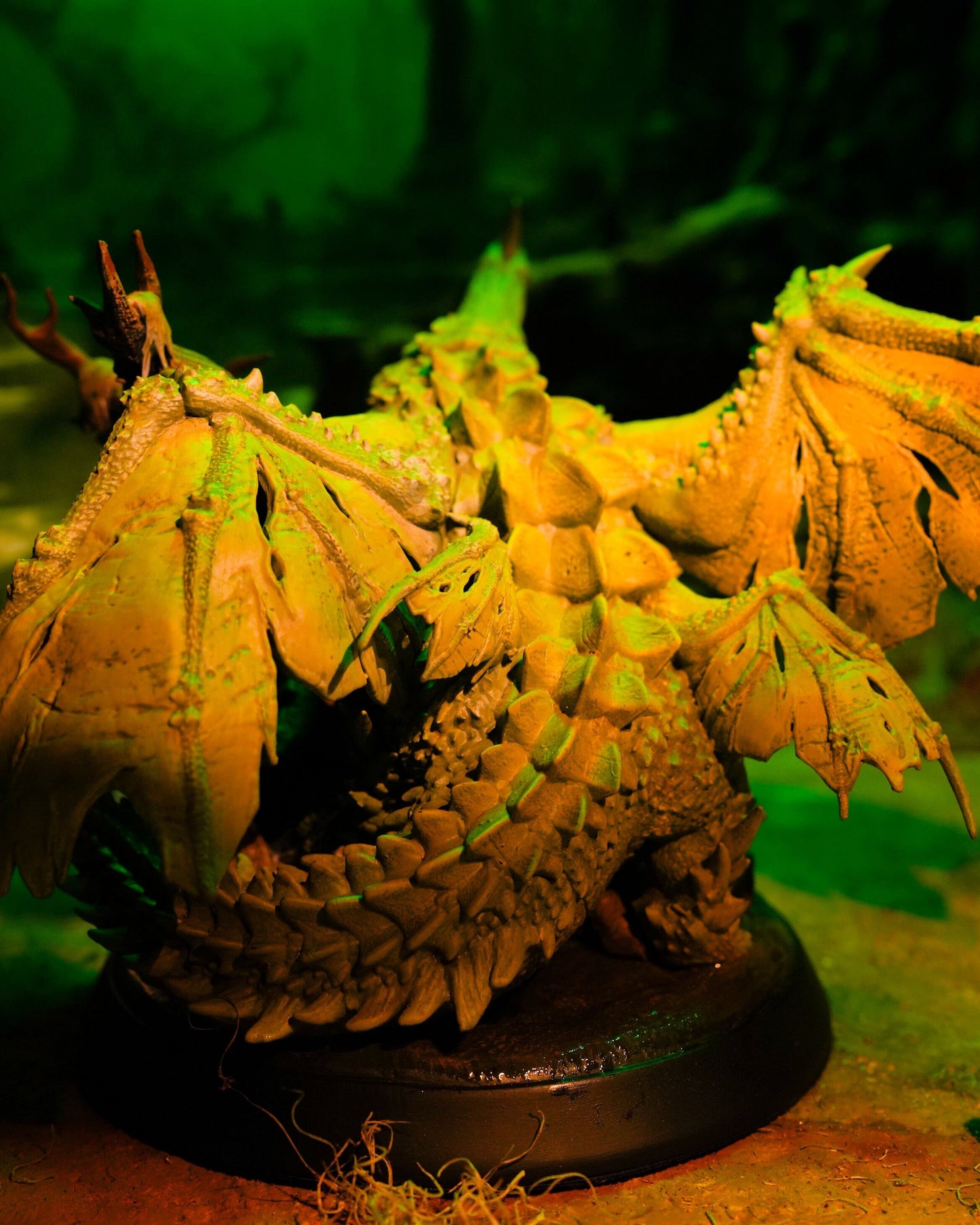 Epic Dungeons and Dragons Marsh Dragon Boss Miniature | DnD Tabletop RPG Miniatures | Swamp Dragon Miniature | TTRPG Monster Dragon