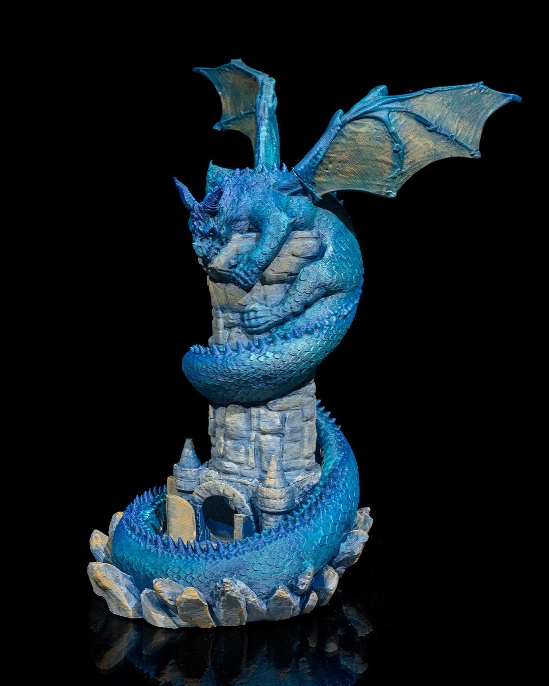 Dragon Guardian Dice Tower | DnD Gift | Dragon Dice Holder | Unique Tabletop RPG Accessory | Themed Gaming Decor | Dragon Tower for Dice