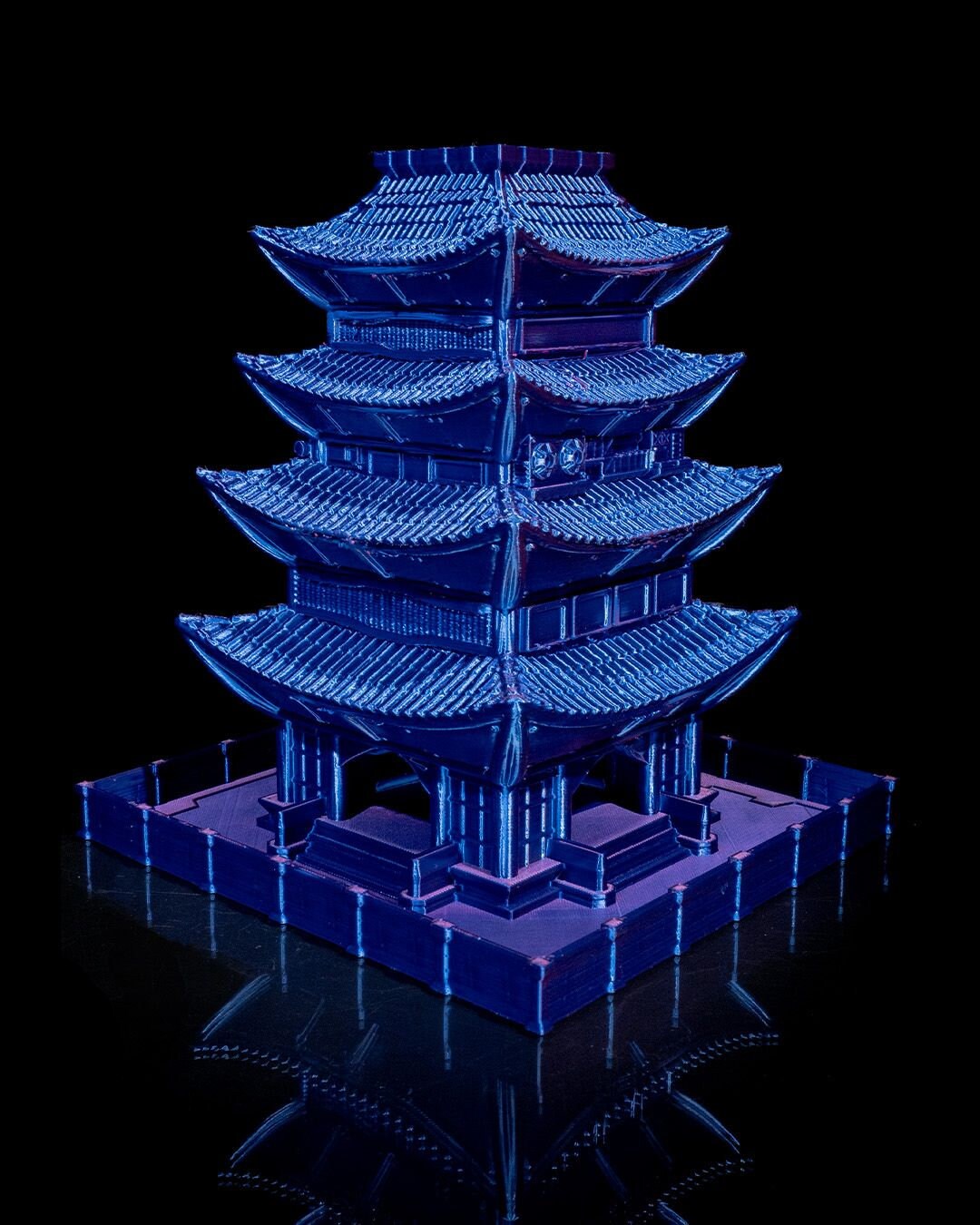 Dystopian Asia Dice Tower | Handcrafted Asian Dice Holder | Unique Tabletop RPG Accessory | Fantasy-Themed Gaming Decor | Cyberpunk theme