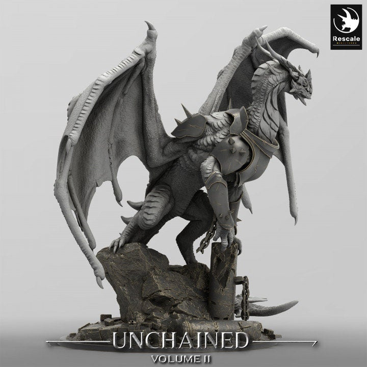 Xeldranth Dragon | Lord of the Print | Wargaming | Dungeons and Dragons | Tabletop RPG | DnD | Fantasy models for painting | Mountain Dragon