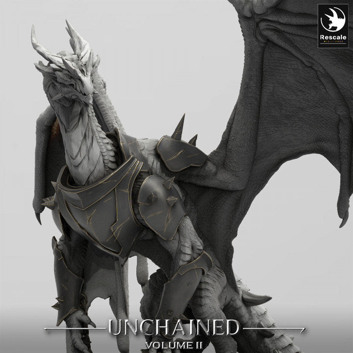 Xeldranth Dragon | Lord of the Print | Wargaming | Dungeons and Dragons | Tabletop RPG | DnD | Fantasy models for painting | Mountain Dragon