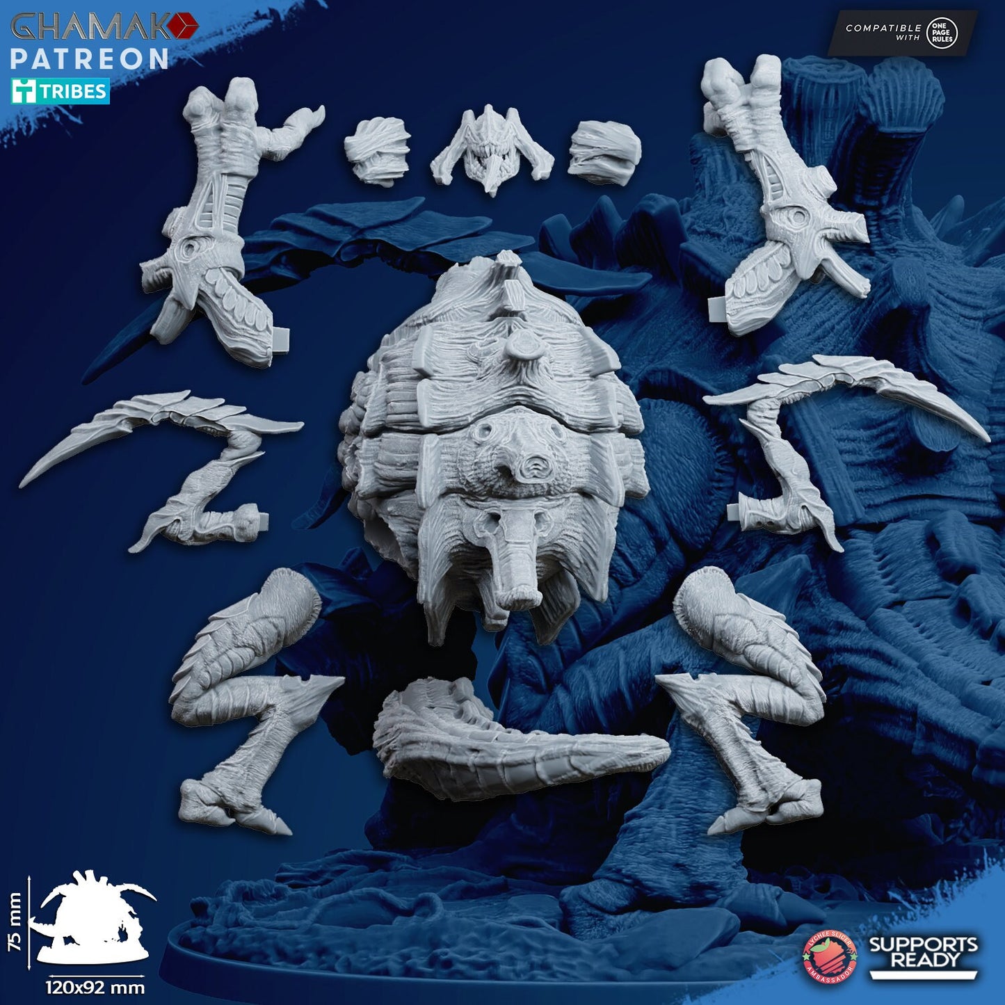 Mother of the Swarm | Ghamak Cosmic Devourer | Wargaming | Alien Swarm Proxies | Alien Hive | Xenomorph Grimdark Devourer |