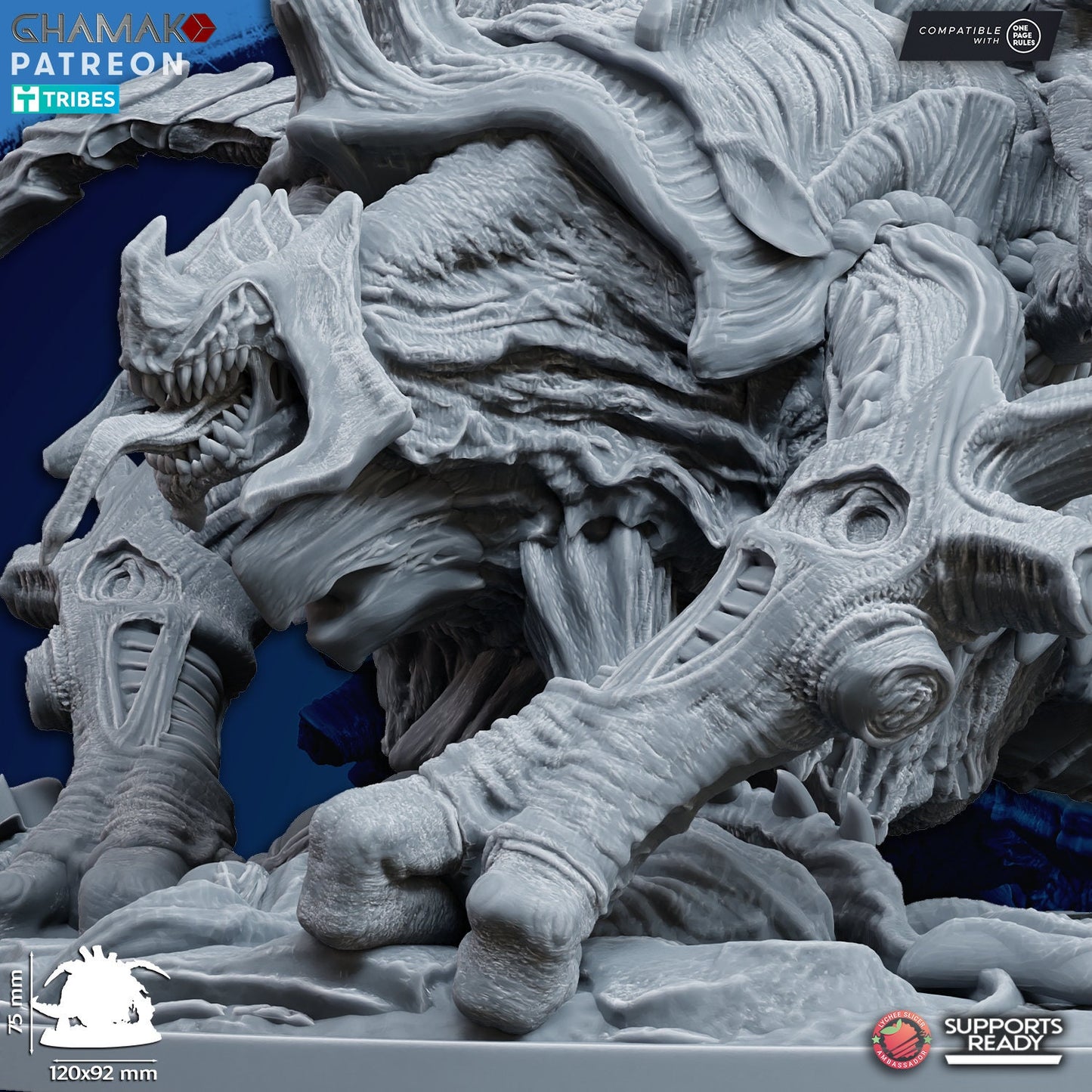 Mother of the Swarm | Ghamak Cosmic Devourer | Wargaming | Alien Swarm Proxies | Alien Hive | Xenomorph Grimdark Devourer |