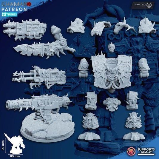 Cursed Sarcophagus | Ghamak | 3D Printed | 28mm | Wargaming | Chaos Heavy Weapons | warhammer | Chaos Dreadnought