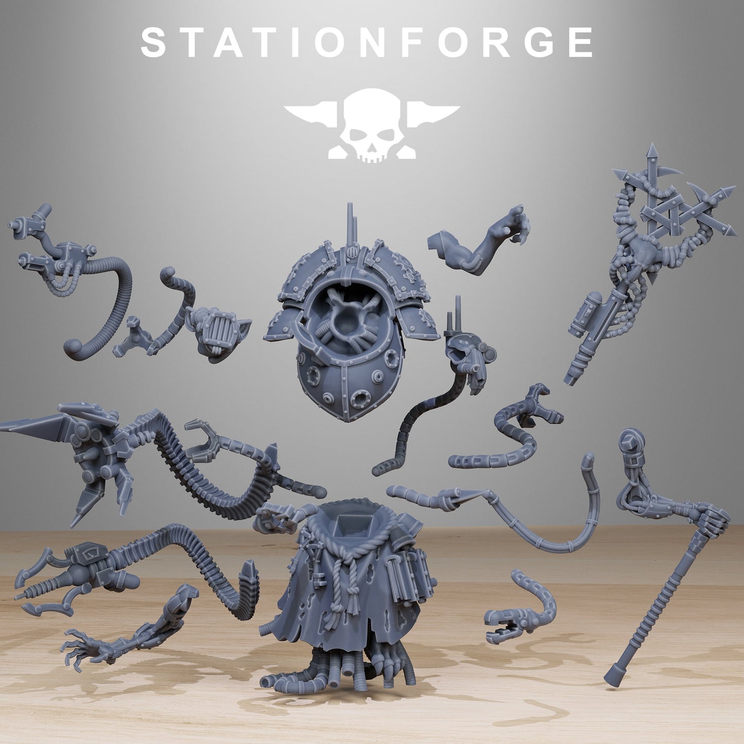 Raticus Priest | Station Forge | Wargaming | Scavenger Raticus | Wargaming Miniature | Grim Dark Future tabletop Gaming