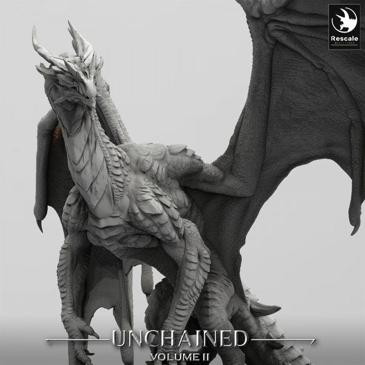 Xeldranth Dragon | Lord of the Print | Wargaming | Dungeons and Dragons | Tabletop RPG | DnD | Fantasy models for painting | Mountain Dragon