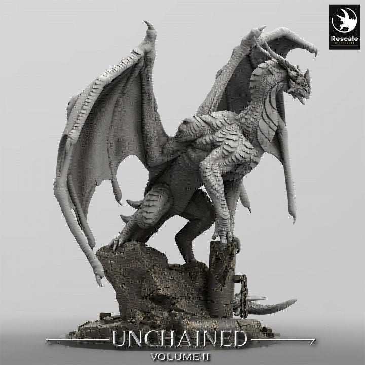Xeldranth Dragon | Lord of the Print | Wargaming | Dungeons and Dragons | Tabletop RPG | DnD | Fantasy models for painting | Mountain Dragon
