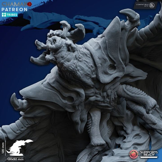 Polistes Carnifex | Ghamak Cosmic Devourer | Wargaming | Alien Swarm Proxies | Alien Hive | Xenomorph Grimdark Devourer | Flying alien proxy