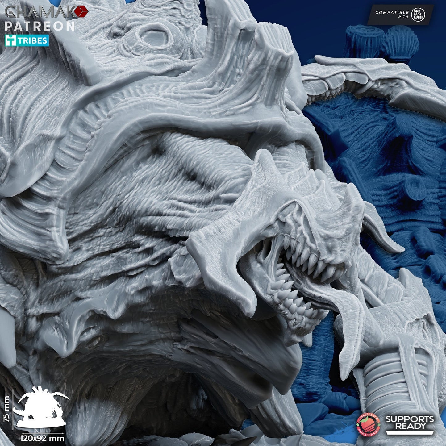 Mother of the Swarm | Ghamak Cosmic Devourer | Wargaming | Alien Swarm Proxies | Alien Hive | Xenomorph Grimdark Devourer |