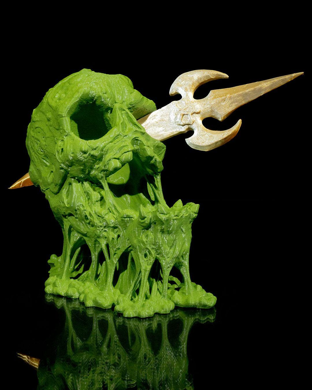 Zombie Skull Dice Tower | DnD Gift | Sea Monster Dice Holder | Unique Tabletop RPG Accessory | Ocean-Themed Gaming Decor | Dice Roller